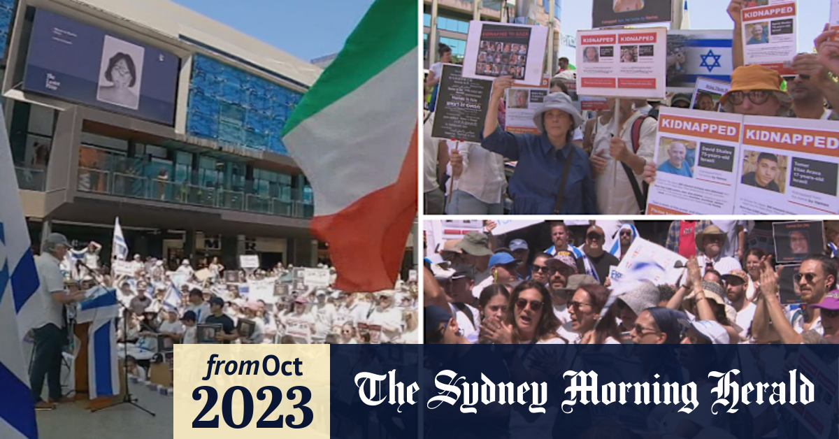 Video Israel supporters rally in Perth